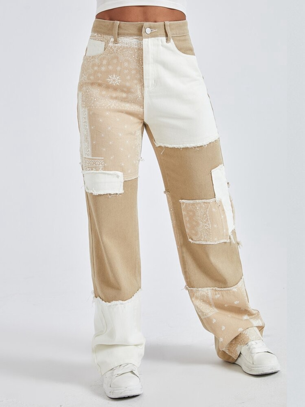 Patchwork‎ jeans EUC